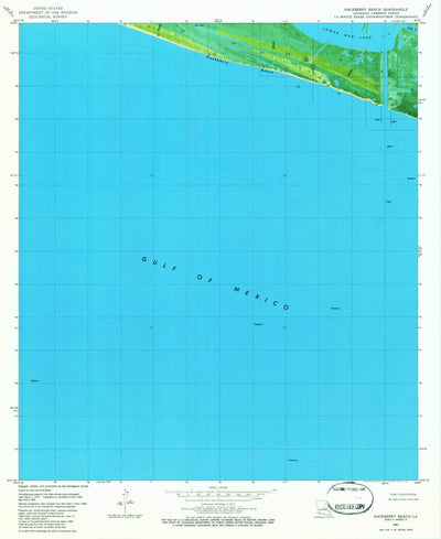 United States Geological Survey Hackberry Beach, LA (1982, 24000-Scale) digital map