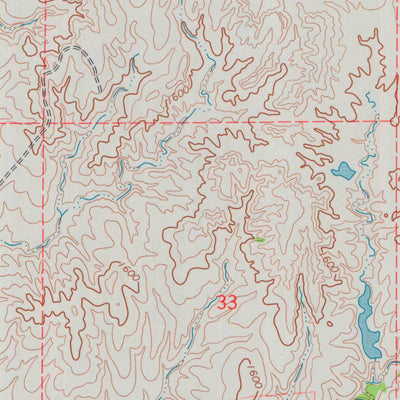 United States Geological Survey Hackberry Creek, KS (1973, 24000-Scale) digital map