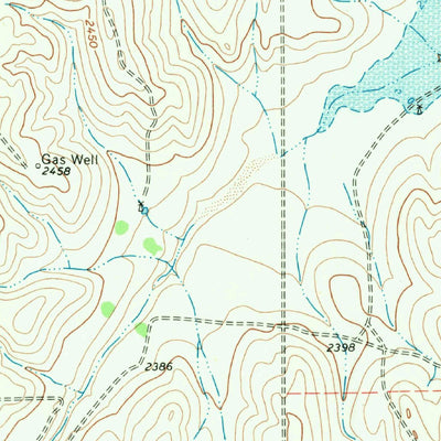 United States Geological Survey Hackberry Creek, TX-OK (1967, 24000-Scale) digital map