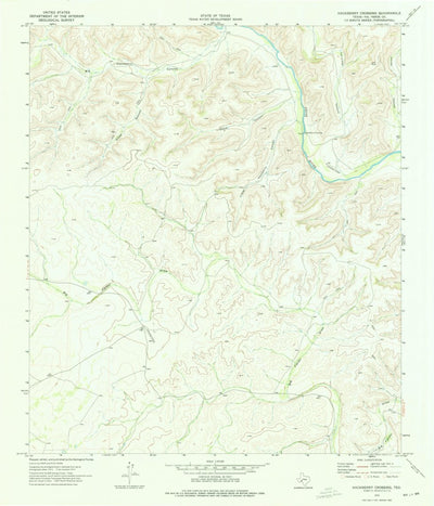 United States Geological Survey Hackberry Crossing, TX (1973, 24000-Scale) digital map