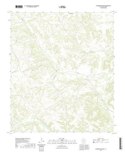 United States Geological Survey Hackberry Draw NE, TX (2022, 24000-Scale) digital map