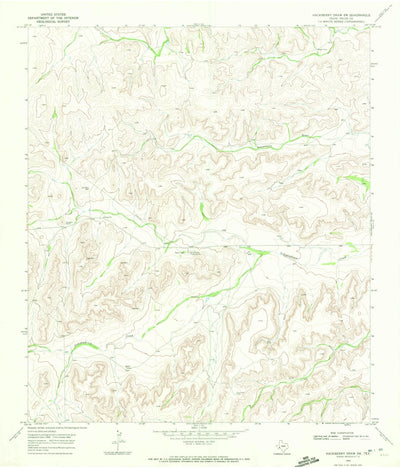 United States Geological Survey Hackberry Draw SW, TX (1969, 24000-Scale) digital map