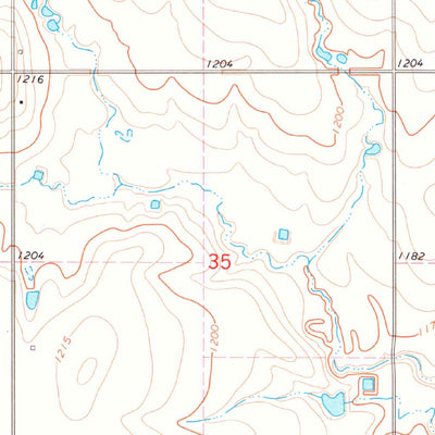 United States Geological Survey Hackberry Flat, OK (1974, 24000-Scale) digital map