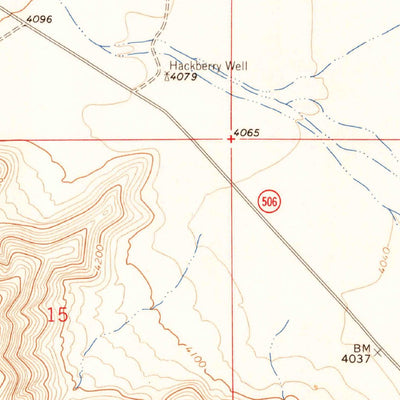 United States Geological Survey Hackberry Hill, NM (1963, 24000-Scale) digital map