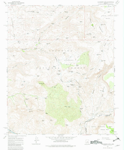 United States Geological Survey Hackberry Mountain, AZ (1967, 24000-Scale) digital map