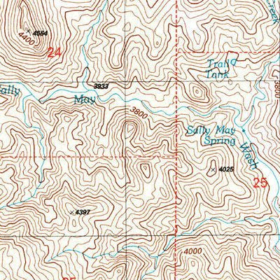 United States Geological Survey Hackberry Mountain, AZ (2004, 24000-Scale) digital map