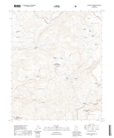 United States Geological Survey Hackberry Mountain, AZ (2021, 24000-Scale) digital map