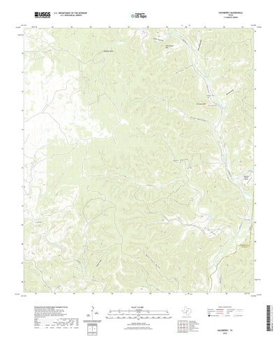 United States Geological Survey Hackberry, TX (2022, 24000-Scale) digital map