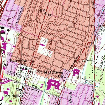 United States Geological Survey Hackensack, NJ (1955, 24000-Scale) digital map