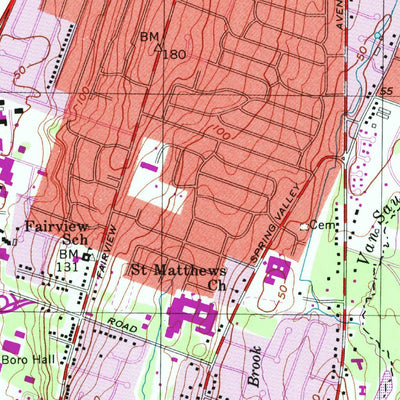United States Geological Survey Hackensack, NJ (1997, 24000-Scale) digital map