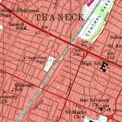 United States Geological Survey Hackensack, NJ (1997, 24000-Scale) digital map