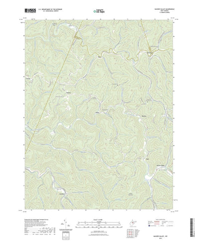 United States Geological Survey Hacker Valley, WV (2023, 24000-Scale) digital map