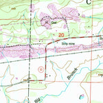 United States Geological Survey Hackett, AR-OK (1948, 24000-Scale) digital map