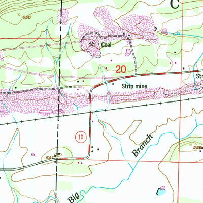 United States Geological Survey Hackett, AR-OK (1948, 24000-Scale) digital map