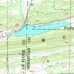 United States Geological Survey Hackett, AR-OK (1948, 24000-Scale) digital map