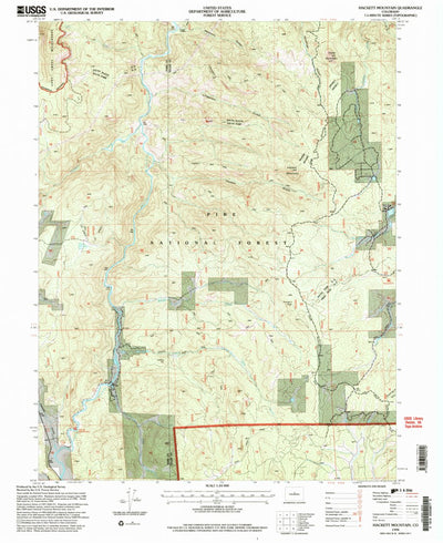 United States Geological Survey Hackett Mountain, CO (1994, 24000-Scale) digital map