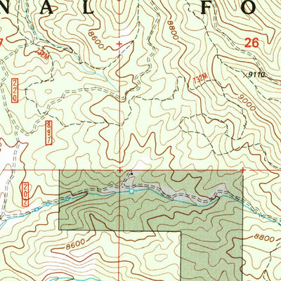 United States Geological Survey Hackett Mountain, CO (1994, 24000-Scale) digital map