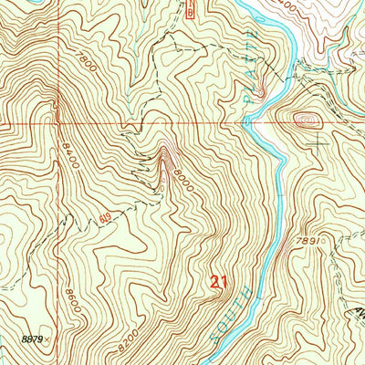 United States Geological Survey Hackett Mountain, CO (1994, 24000-Scale) digital map