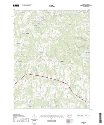 United States Geological Survey Hackett, PA (2023, 24000-Scale) digital map