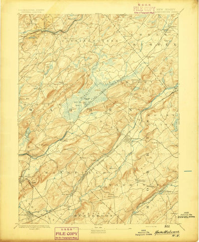 United States Geological Survey Hackettstown, NJ (1894, 62500-Scale) digital map