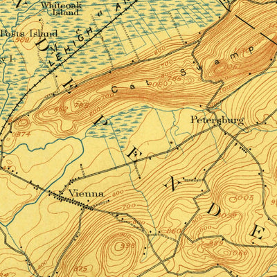 United States Geological Survey Hackettstown, NJ (1905, 62500-Scale) digital map