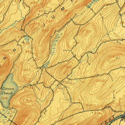 United States Geological Survey Hackettstown, NJ (1905, 62500-Scale) digital map