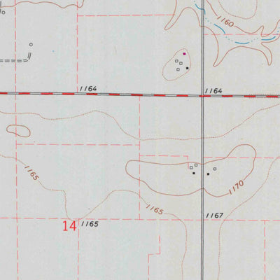 United States Geological Survey Hackney, KS (1965, 24000-Scale) digital map