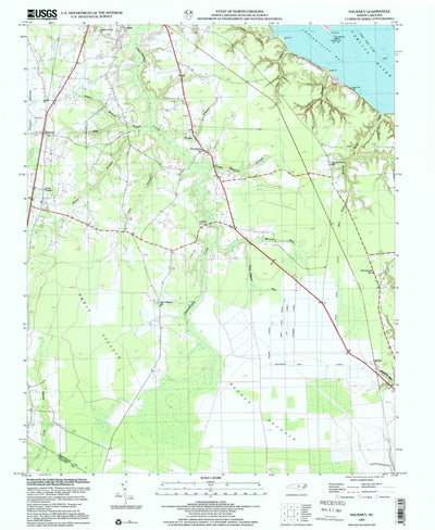 United States Geological Survey Hackney, NC (1997, 24000-Scale) digital map