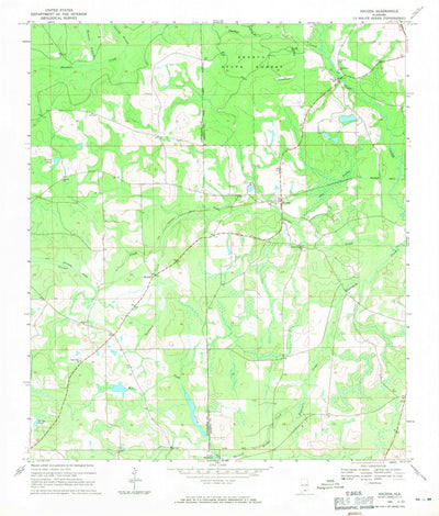 United States Geological Survey Hacoda, AL (1969, 24000-Scale) digital map
