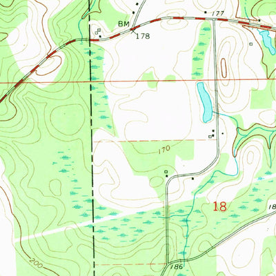 United States Geological Survey Hacoda, AL (1969, 24000-Scale) digital map