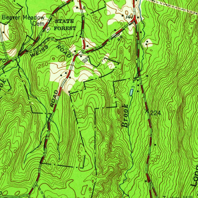 United States Geological Survey Haddam, CT (1952, 24000-Scale) digital map
