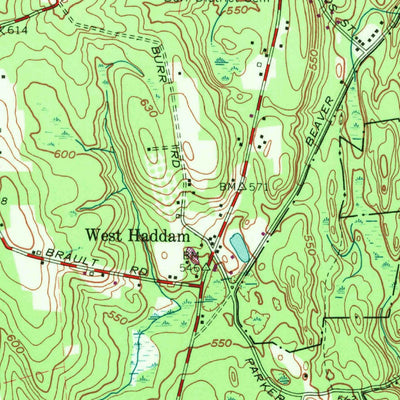 United States Geological Survey Haddam, CT (1961, 24000-Scale) digital map