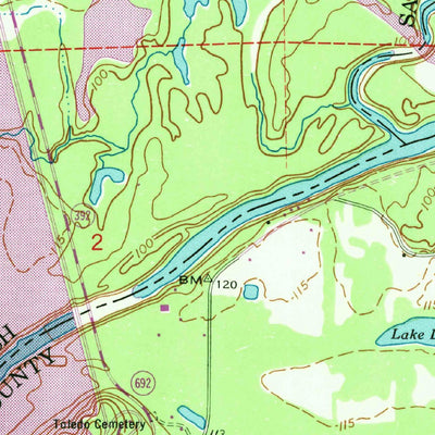 United States Geological Survey Haddens, LA-TX (1954, 24000-Scale) digital map