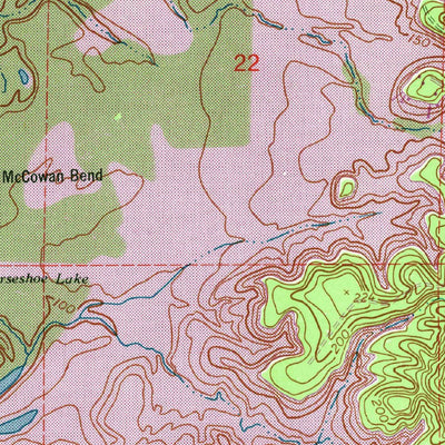 United States Geological Survey Haddens, LA-TX (1954, 24000-Scale) digital map