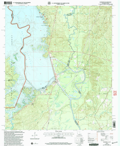 United States Geological Survey Haddens, LA-TX (2003, 24000-Scale) digital map