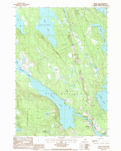 United States Geological Survey Hadley Lake, ME (1987, 24000-Scale) digital map