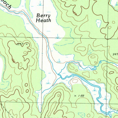 United States Geological Survey Hadley Lake, ME (1987, 24000-Scale) digital map