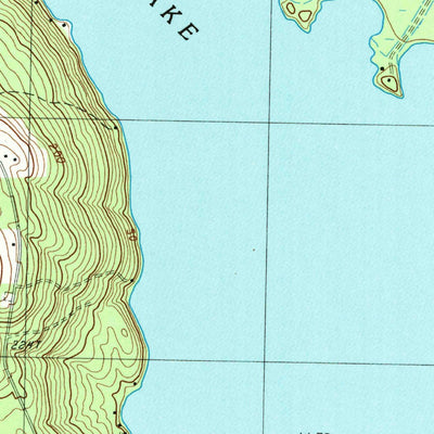 United States Geological Survey Hadley Lake, ME (1987, 24000-Scale) digital map