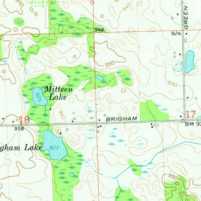 United States Geological Survey Hadley, MI (1968, 24000-Scale) digital map
