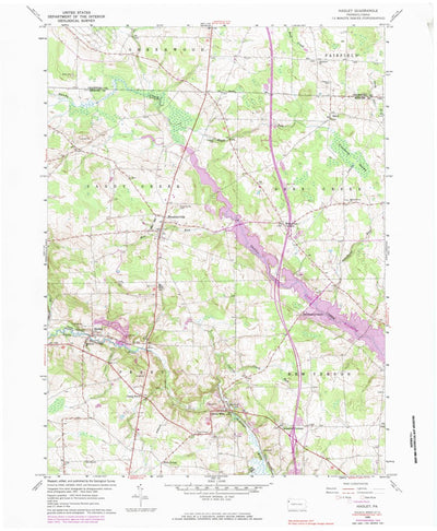 United States Geological Survey Hadley, PA (1960, 24000-Scale) digital map