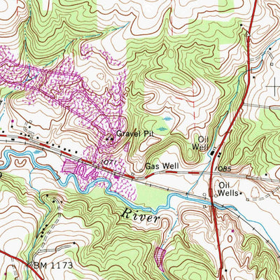 United States Geological Survey Hadley, PA (1960, 24000-Scale) digital map