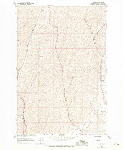 United States Geological Survey Hadley, WA (1966, 24000-Scale) digital map