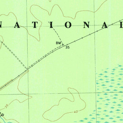 United States Geological Survey Hadnot Creek, NC (1984, 24000-Scale) digital map