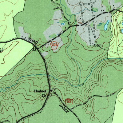 United States Geological Survey Hadnot Creek, NC (1994, 24000-Scale) digital map