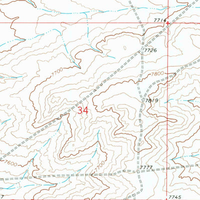 United States Geological Survey Hadsell Spring, WY (1961, 24000-Scale) digital map