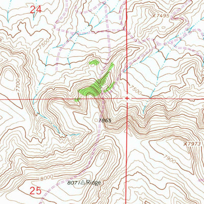 United States Geological Survey Hadsell Spring, WY (1961, 24000-Scale) digital map