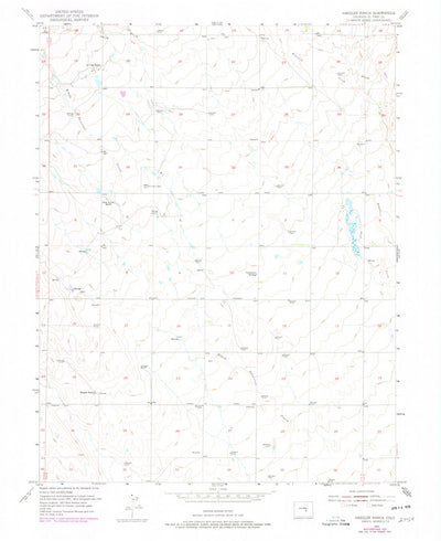 United States Geological Survey Haegler Ranch, CO (1954, 24000-Scale) digital map