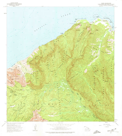 United States Geological Survey Haena, HI (1965, 24000-Scale) digital map