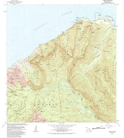 United States Geological Survey Haena, HI (1983, 24000-Scale) digital map