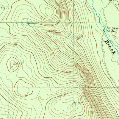 United States Geological Survey Hafey Pond, ME (1987, 24000-Scale) digital map